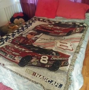 Knit Blanket couch throw NASCAR Fans Sports Dale Earnhardt Car Blanket